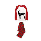 Christmas Matching Family Pajamas Deers Family Red Pajamas Set