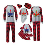 Christmas Matching Family Pajamas Daddy Mommy Unicorn Expression Pajamas Set