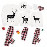 Christmas Matching Family Pajamas Deers Family White Pajamas Set