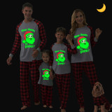 Christmas Matching Family Pajamas Luminous Glowing Dear Santa We Good Black Pajamas Set