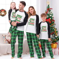 Christmas Matching Family Pajamas Jesus Is The Reason For The Season Green Plaids Pajamas Set