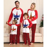 Christmas Matching Family Pajamas Daddy Mommy Unicorn Expression Pajamas Set