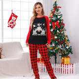 Christmas Matching Family Pajamas Castle Black And Red Pajamas Set