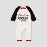 2022 Christmas Matching Family Pajamas Exclusive Design Printed Christmas Crew White Pajamas Set