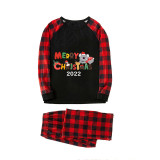 2022 Christmas Matching Family Pajamas Koala Merry Christmas Black Short Pajamas Set