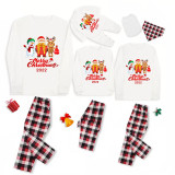 2022 Christmas Matching Family Pajamas Christmas Exclusive Design Santa and Snowman Merry Christmas Gift Box Pajamas Set