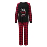 Christmas Matching Family Pajamas Slogan I'm The Reason Santa Has A Naughty List Black Pajamas Set
