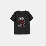 Christmas Matching Family Pajamas Slogan I'm The Reason Santa Has A Naughty List Black Pajamas Set