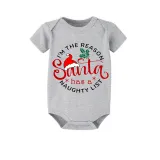 Christmas Matching Family Pajamas I'm The Reason Santa Has A Naughty List Gray Pajamas Set