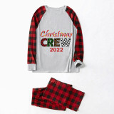 2022 Christmas Matching Family Pajamas Exclusive Design Printed Christmas Crew Gray Pajamas Set