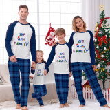 Christmas Matching Family Pajamas We Are Family Blue Pajamas Set