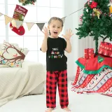 Christmas Matching Family Pajamas We Are Family Black Pajamas Set