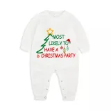 Christmas Matching Family Pajamas Christmas Tree With Various Words White Pajamas Set
