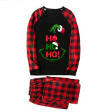 Christmas Matching Family Pajamas Elf Ho Ho Ho Black Pajamas Set