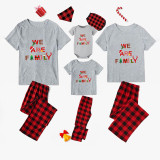 Christmas Matching Family Pajamas We Are Family Gray Pajamas Set