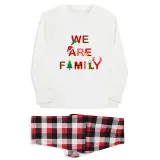 Christmas Matching Family Pajamas We Are Family White Pajamas Set