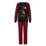 Christmas Matching Family Pajamas Elf Ho Ho Ho Black Pajamas Set