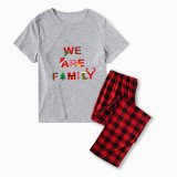 Christmas Matching Family Pajamas We Are Family Gray Pajamas Set