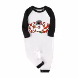 Christmas Matching Family Pajamas Joy Snowman Blue Pajamas Set
