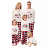 Christmas Matching Family Pajamas It's The Most Wonderful Time Of The Year White Pajamas Set