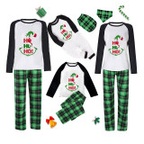 Christmas Matching Family Pajamas Elf Ho Ho Ho Blue Pajamas Set