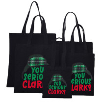 Christmas Eco Friendly You Serious Clark Handle Canvas Tote Bag Shopping Duffle Bag