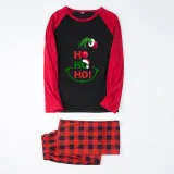 Christmas Matching Family Pajamas Elf Ho Ho Ho Black And Red Pajamas Set