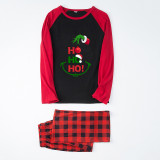 Christmas Matching Family Pajamas Elf Ho Ho Ho Black And Red Pajamas Set
