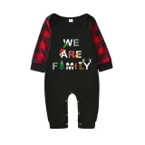 Christmas Matching Family Pajamas We Are Family Black Pajamas Set