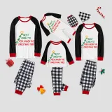 Christmas Matching Family Pajamas Christmas Tree With Various Words White Pajamas Set
