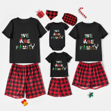 Christmas Matching Family Pajamas We Are Family Black Pajamas Set