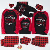 Christmas Matching Family Pajamas It's The Most Wonderful Time Of The Year Red Pajamas Set