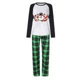 Christmas Matching Family Pajamas Joy Snowman Blue Pajamas Set