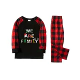 Christmas Matching Family Pajamas We Are Family Black Pajamas Set