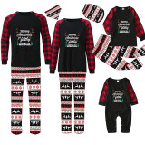 Christmas Matching Family Pajamas Merry Christmas Ya Filthy Animal Seamless Reindeer Black Pajamas Set