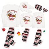 Christmas Matching Family Pajamas Dachshund Through The Snow Seamless Reindeer Pajamas Set