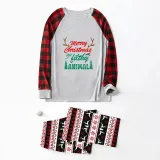 Christmas Matching Family Pajamas Merry Christmas Ya Filthy Animal Seamless Reindeer White Pajamas Set
