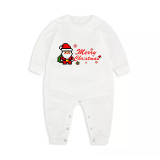 2022 Christmas Matching Family Pajamas Proud Member Of The Naughty List Reindeer White Pajamas Set