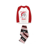 Christmas Matching Family Pajamas Dear Santa We Good Seamless Reindeer White Pajamas Set
