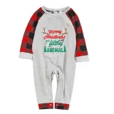 Christmas Matching Family Pajamas Merry Christmas Ya Filthy Animal Seamless Reindeer White Pajamas Set