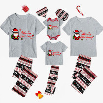 Christmas Matching Family Pajamas Proud Member Of The Naughty List Seamless Reindeer Gray Pajamas Set