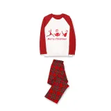 Christmas Matching Family Pajamas Santa Claus Working Out White Pajamas Set