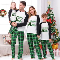 Christmas Matching Family Pajamas Christmas With My Tribe Green Pajamas Set