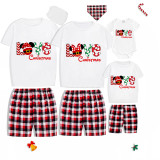 Christmas Matching Family Pajamas Cartoon Mouse Love Gray Pajamas Set