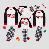 Christmas Matching Family Pajamas Cartoon Mouse Love White Pajamas Set