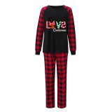 Christmas Matching Family Pajamas Cartoon Mouse Love Black Pajamas Set