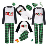Christmas Matching Family Pajamas Cartoon Mouse Love Green Pajamas Set