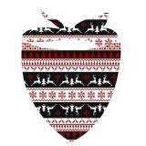 Christmas Matching Family Pajamas Christmas With My Tribe Seamless Reindeer Black Pajamas Set