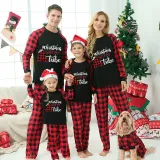 Christmas Matching Family Pajamas Christmas With My Tribe Black Pajamas Set