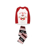Christmas Matching Family Pajamas Ho Ho Ho Santa Claus Seamless Reindeer White Pajamas Set